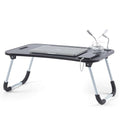 Nestl Foldable Lap Desk - Portable Laptop Stand for Bed, Couch, Work, Reading & Writing, Lap Table with USB Ports, Large Laptop Tray, Black - size: Premium Large