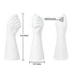 Human Body Ceramic Hand Vase, Arm Body Shaped Small Flower vase Modern Aesthetic Decorative White Ceramic vases for Home Living Room décor