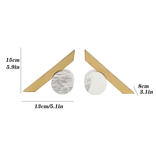 Book Decor Modern Light Luxury Bookends Bookcase Storage Study Desktop Ornament Fashion Ornament Bookshelf Office Non Skid Book Stoppers Bookends Decorative
