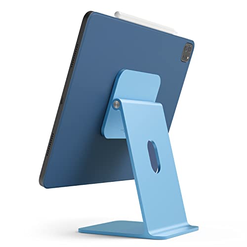 elago Premium iPad Magnetic Stand Designed for iPad Pro 12.9"(5th, 4th Gen), 11"(3rd, 2nd Gen), Air 10.9"(5th, 4th Gen), Mini 8.3"(6th Gen, A17 Pro), 10.9"(10th Gen) [Light Blue] - color: Light Blue