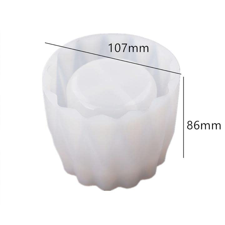 Resin Silicone Mold, Pen Makeup Brush Holder Silicone Molds Resin Casting Jar Storage Pot Mould for DIY Jewelry Craft Supplies Flower Pot - color: Jar mold