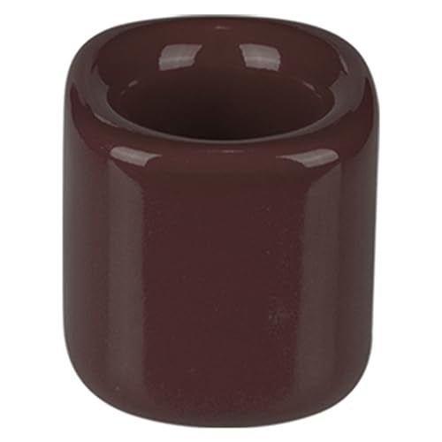Mega Candles 5 pcs Brown 1/2 Inch Diameter Ceramic Chime Ritual Spell Candle Holders, Great for Casting Chimes, Meditation, Rituals, Spells, Vigil, Witchcraft, Wiccan Supplies - color: Brown, size: 5 Pieces