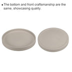 PATIKIL 6 Inch Round Ceramic Plant Saucer, Plant Saucer Tray Flower Planter Drip Tray for Indoors Outdoors Patio Balcony, Gray - color: Gray