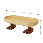 Wood Key Tray for Entryway Table, Key Bowl, Jewelry Tray, Valet Tray with 2 Cute Duck Feet, for Rings, Wallet, Watch, Remote, Coin, Bracelets - size: Rectangle