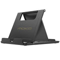 MoKo Phone/Tablet Stand, Foldable Tablet Holder Compatible with iPhone 17/17 Air/17 Pro/17 Pro Max, iPhone 16/Pro/Pro Max/Plus, iPhone 15/Pro/Pro Max/Plus, iPhone 14/Pro/Pro Max/Plus, Black - color: Black, size: Small Size