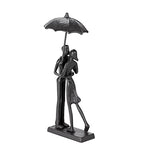 Handcrafted Iron Sculpture - Metal Ornament Couple Figurine Romantic Art Iron Statue,Abstract Modern Accents,Figurines Home Decor