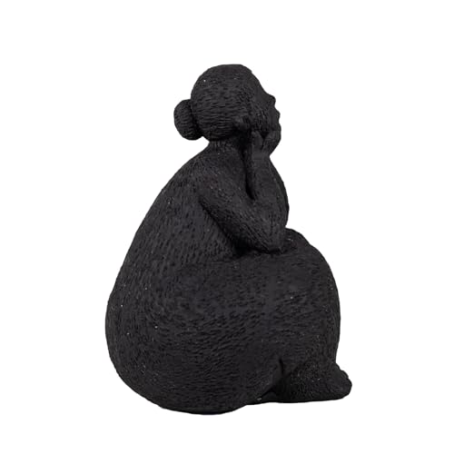Contemporary Yoga Sculpture - Premium Resin Art Figure for High-End Display Spaces & Meditation Rooms