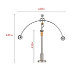 Sunnytech Steel Physics Toy Kinetic Art Balance Toy Balancing Decompressive Science Psychology Home Office Toy for Desk Decor Golden Pants Hercules WJ149 - style: WJ149