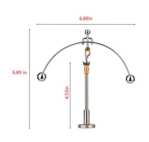 Sunnytech Steel Physics Toy Kinetic Art Balance Toy Balancing Decompressive Science Psychology Home Office Toy for Desk Decor Golden Pants Hercules WJ149 - style: WJ149