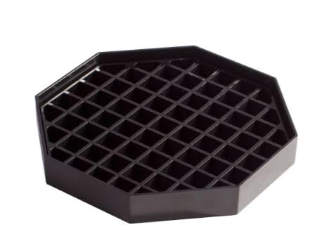 6" Octagon Coffee Drip Tray Catcher for Countertop - for Beverage & Drink Dispenser Bar by kitchentoolz - Pack of 4