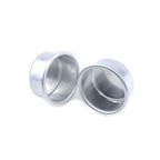 Coshar 30pcs Candle Holders Candlestick Holder Cup Candle Drip Protectors Empty Case for Candle Making, 38x18mm - size: 38x18mm, Silver