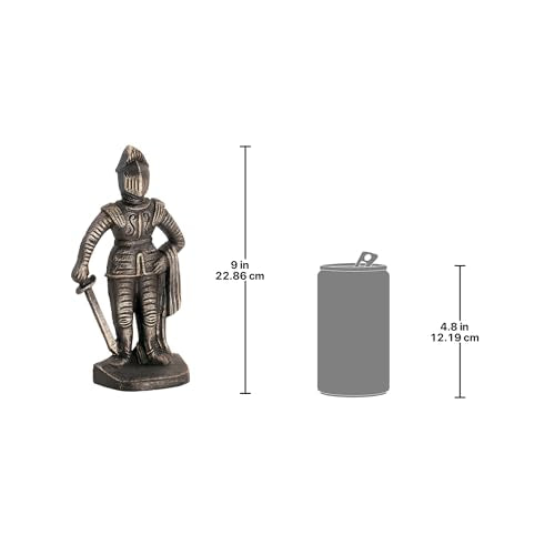Design Toscano SP14917 Medieval Knight Iron Bookends, bronze - style: Medieval Knight