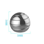 Fidget Toys for Kids, 1.54'' Kinetic Desk Toys, Stocking Stuffers for Kids Teens, Fidget Toys for Adults with Anxiety ADHD EDC (39MM, Silver) - color: Silver