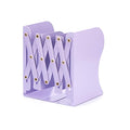 Aobopar Metal Bookends - Heavy Duty Book Holders for Shelves, Office, Home & School Use (Purple) - color: Purple