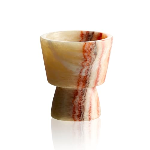 Marble Candle Holder, Empty Tealight Candle Decor Holders, Cocoa Pink - color: Cocoa Pink