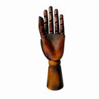 yangjietf Hand Model,Drawing Mannequin,Wooden Hand,Wooden Mannequin,Articulated Fingers,Hand Model for Drawing, Female_Left with arm 3.3 in Antique Finish - color: Female_l With Arm 3.3in Antique Finish