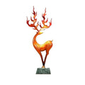 Statue Decorations Creative Deer Shape Ornaments Home Porch Light Luxury Copper Decoration Housewarming Gift Collection Home Decor Object