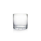 WGV Cylinder Glass Vase, Diameter 5", Height 5", Clear Glass Floral Planter Container, Floating Candle Holder for Wedding Party Event Home Office Decor, 1 Piece - size: 5"x5"H CL