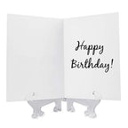 Super Z Outlet Clear Plastic Easels or Stand/Plate Holders to Display Pictures, Placecards, or Other Items at Weddings, Home Decoration, Birthdays, Tables (12 Pack) (5 Inch) - size: 5 Inch