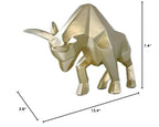 SMRTHMRT Abstract Geometric Sculptures Animals Statues,Collectible Figurines Home Office Tabletop Ornaments (Gold) - color: Gold