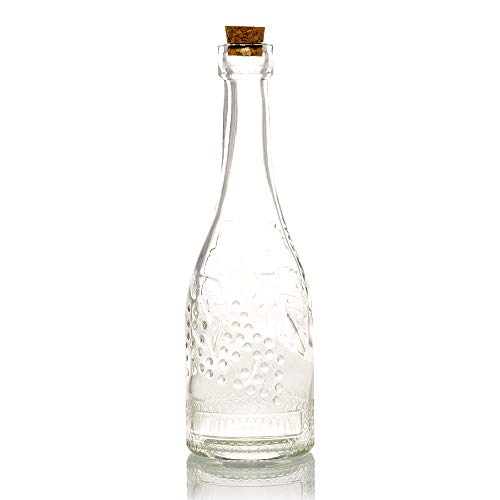 PaperLanternStore.com Stella Clear Vintage Glass Bottle Glassware Flower Vase - color: Stella - Clear, size: 1 Bottle