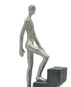 Vaudagio Modern Home Decor 'Top of The Rock' - Abstract Sculpture 11" as Motivation - Desk Decor Figure Made of Marble Resin - Aesthetic Statue for Living Room & Office décor as a Gift