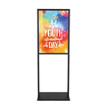 Sign Holder Stand, heavy Duty Pedestal poster stand for display,22×28 inch slide-in double sided banner poster sign holder floor stand for indoor Display (22×28) - size: 22×28