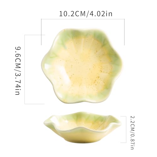 Ceramic Trinket Dish for Jewelry, Lotus Leaf Shape Small Ring Dish Tray, Jewelry Dish Organizer for Necklace Earrings, Home Decor Gift for Mom Best Friend Sister (Sesame Gold) - color: Sesame Gold