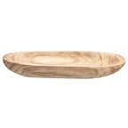 Bloomingville Hand-Carved Paulownia Wood Bowl, Natural - color: Charred Finish