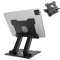 KABCON Tablet Stand,Adjustable Drawing Holder Eye-Level Aluminum Solid Stand for Desk, Portable Monitor, iPad Pro 9.7 10.5 Air Mini,Microsoft Surface Pro,Tab-Up to 15'' - color: Large-Black