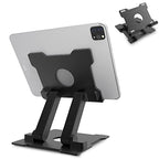 KABCON Tablet Stand,Adjustable Drawing Holder Eye-Level Aluminum Solid Stand for Desk, Portable Monitor, iPad Pro 9.7 10.5 Air Mini,Microsoft Surface Pro,Tab-Up to 15'' - color: Large-Black