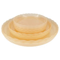 12Pcs Clear Plant Saucer, 6 8 10 Inch Durable Plastic Plant Tray, Round Plant Pot Saucers, Drip Tray for Indoor and Outdoor Garden, Amber Brown - color: Amber Brown(6" 8" 10")