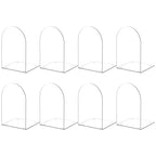 Acrylic Bookends 8 Pieces, Book Ends for Shelves, Clear Bookends for Book Shelves and Desktop Organizer, Transparent Shlef Book Stopper for Home Office Supplies - style: 8 Pieces Acrylic Bookends