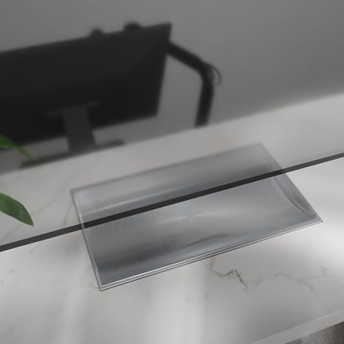 16" x 10" Stainless Steel Tray Deep Countertop Tray & Counter Organizer Tray for Cash, Coins, Files Brushed Finish, Slip-Resistant, Durable Design for Banks, Stores, & Offices - size: 19" x 12.5" x 3"