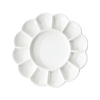 Round Porcelain Watercolor Paint Mixing Tray Ceramic Paint Palette 13 Wells, 8 inch