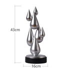 Modern Home Decor Abstract Arts Sculpture Table Bookshelf Decoration for Living Dining Room Bedroom Resin Statue 17.3 Inch