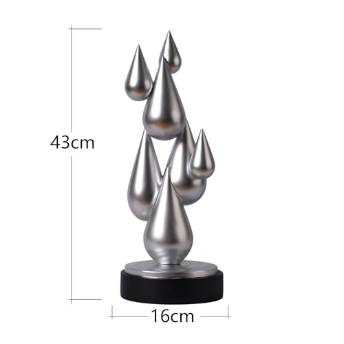 Modern Home Decor Abstract Arts Sculpture Table Bookshelf Decoration for Living Dining Room Bedroom Resin Statue 17.3 Inch