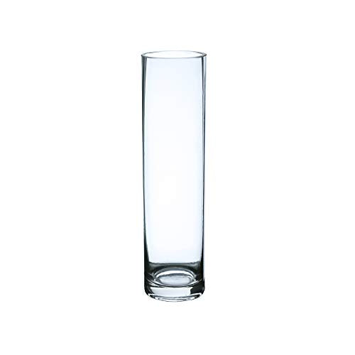 WGV Cylinder Bud Vase, Width 2", Height 8", Clear Skinny Narrow Standard Hurricane Floral Container Centerpiece for Wedding Party Event Home Office Decor, 1 Piece - size: 2"x8"H Cylinder