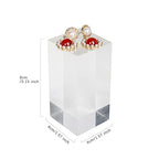 Acrylic ring risers for display, Clear jewelry stand display risers, Retail earring riser for display home decor【1.57 L x1.57 W x3.15 H inch】 - size: 1.57 L x1.57 W x3.15 H inch