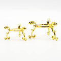 2pcs Gold-Plated Flowering Crystal Glass Ball Stand, Crystal Diamond Stand,Mini Air Plant Rack Holder Air Fern Display Stand - color: Gold_Large+Small
