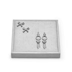 Oirlv Microfiber Jewelry Stud Earring tray Display Tray Interchangeable Modular Jewelry Tray - style: P13506