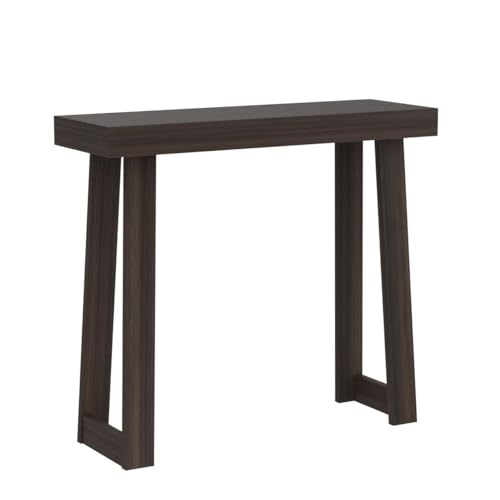 Plank+Beam Solid Wood Console Table, 36 Inch, Sofa Table, Narrow Entryway Table for Hallway, Behind The Couch, Living Room, Foyer, Easy Assembly, Walnut - color: Walnut, size: 36" Console Table