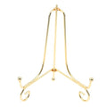 Gold Iron Display Stand Craft Bracket Book Holder Photo Pedestal Bowl Dish Frame Picture Plate Rack Easel Storage Decoration（4in） - size: Small