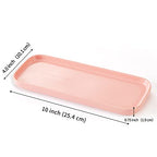 Ceramic Bathroom Tray,Kitchen Sink Organizer Tray,Cosmetics Holder (Pink) - color: Pink