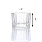Tealight Candle Holder Set of 24, Clear Tea Light Candle Holder Glass for Wedding Decor, Tea Light Holders Bulk for Home Decor (Clear)