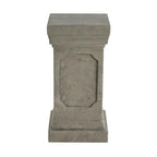 Christopher Knight Home Classic Square Flower Stand 19.25" Pedestal Plant Stand Indoor Outdoor Display Table for Ferns Orchids Sculptures with MGO Construction Brushed Finish, Light Gray - size: 19.25"