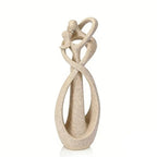 Modern Abstract Couple Statue, Kissing Lovers Sculpture Figurine for Home Decor Living Room Bedroom Bookshelf Office, Gift for Wedding Anniversaries, Love Decor Ornament for Valentines - Style B - style: Style B