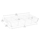 Mind Reader Snack Tray, Countertop Organizer, Snack Tray, Pantry, Breakroom, Kitchen, Clear - color: Clear