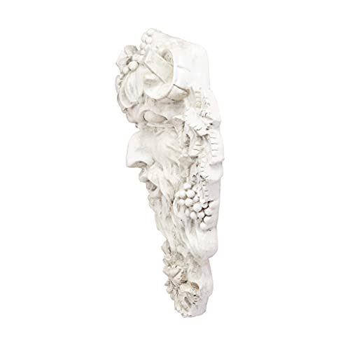 Design Toscano Bacchus, Grape Harvest Wine Greek Greenman Face Wall Sculpture, Medium, 12 inches tall, Cast Stone Resin, Antique Stone Finish - size: Medium, 12 Inch