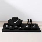 Oirlv Microfiber Angled Necklace Display Pad, Compact Showcase Base for Pendants & Chains, Part of a Complete Jewelry Display Set - style: TT16502